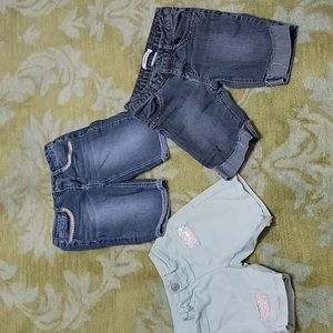 3 Pair of Si,e 10 Girls Denim Shorts